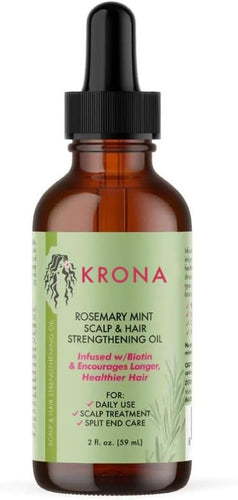 Rosemary Mint Hair Oil: Rosemary Oil for Hair Strengthening Organic, Infused with Rosemary Essential Oil