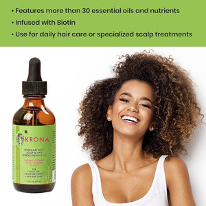 Rosemary Mint Hair Oil: Rosemary Oil for Hair Strengthening Organic, Infused with Rosemary Essential Oil