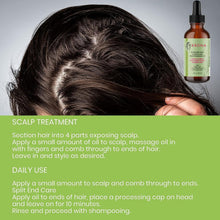 Load image into Gallery viewer, Rosemary Mint Hair Oil: Rosemary Oil for Hair Strengthening Organic, Infused with Rosemary Essential Oil