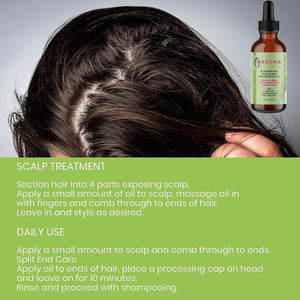 Rosemary Mint Hair Oil: Rosemary Oil for Hair Strengthening Organic, Infused with Rosemary Essential Oil