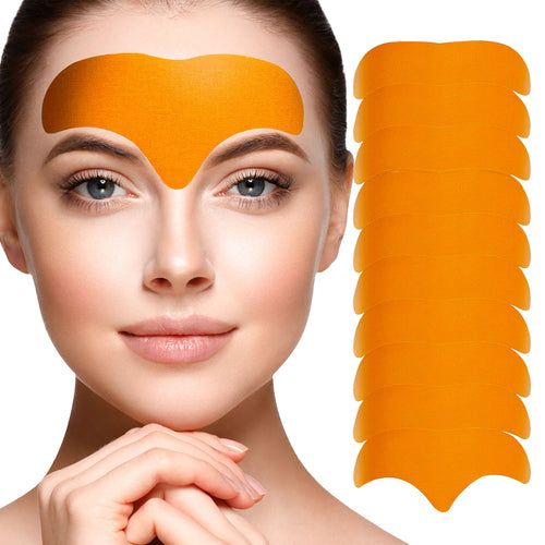 Forehead Wrinkle Patches, 10 Packs Forehead and Between Eyes Wrinkle Patches, Anti Wrinkle Patches with Hydrolyzed Collagen