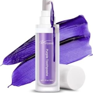KRONA Purple Toothpaste for Teeth Whitening Color Corrector Serum Purple whitening Toothpaste Gel -Teeth Whitening Kit for Sensitive Teeth, Teeth Whitener, Non-Abrasive, Tooth Stain Removal